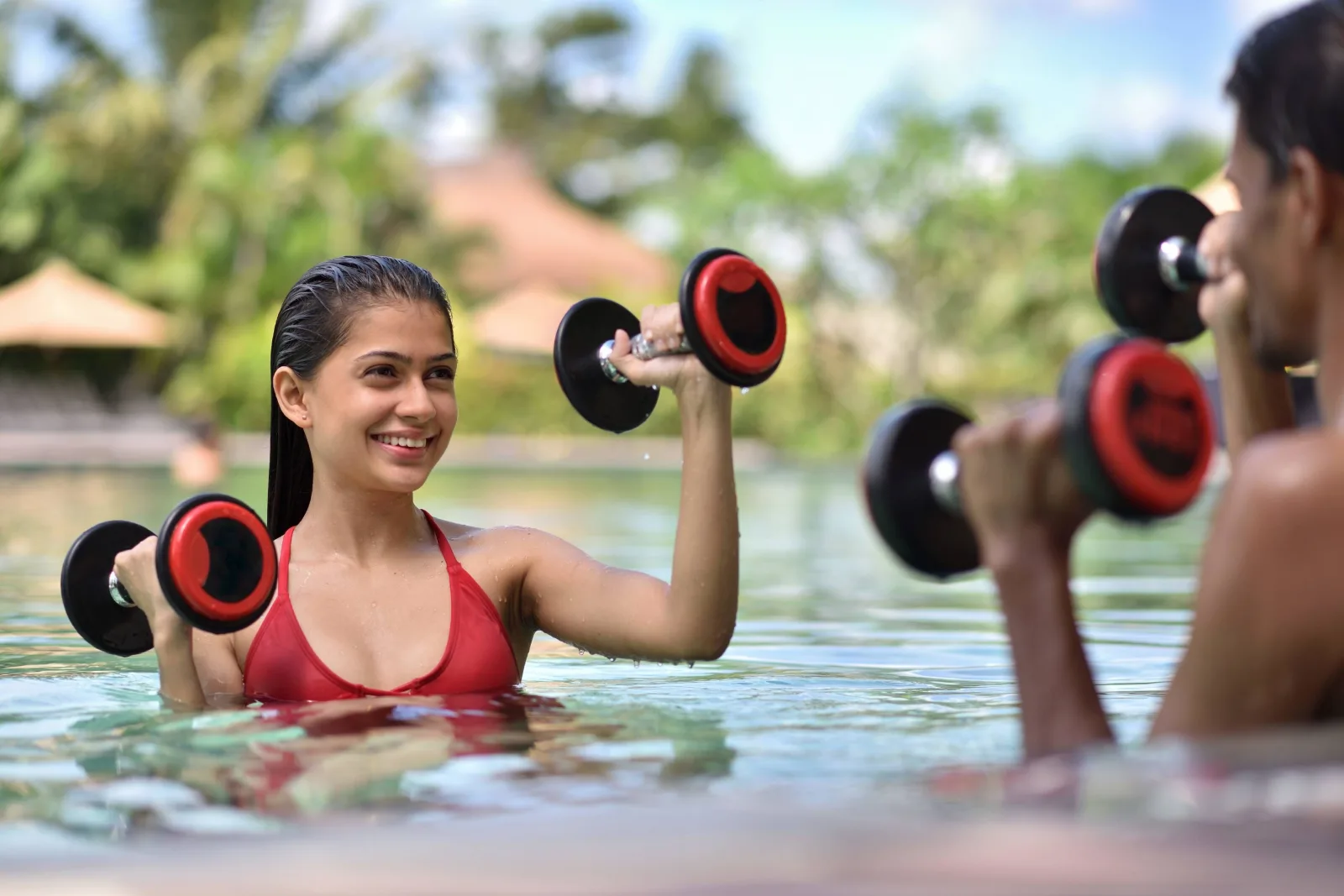 Weligama Bay Marriott Resort & Spa: Water Aerobics Class