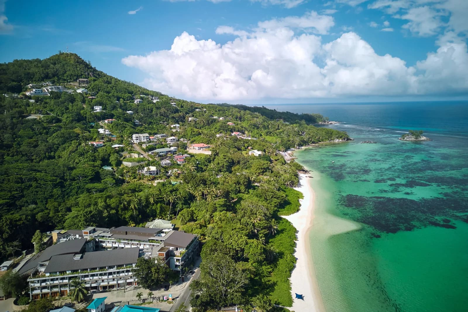 laïla, Seychelles, a Marriott Tribute Portfolio Resort: Daytime high exterior aerial view